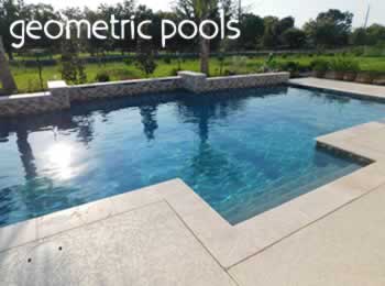 We build stunning geometric pools